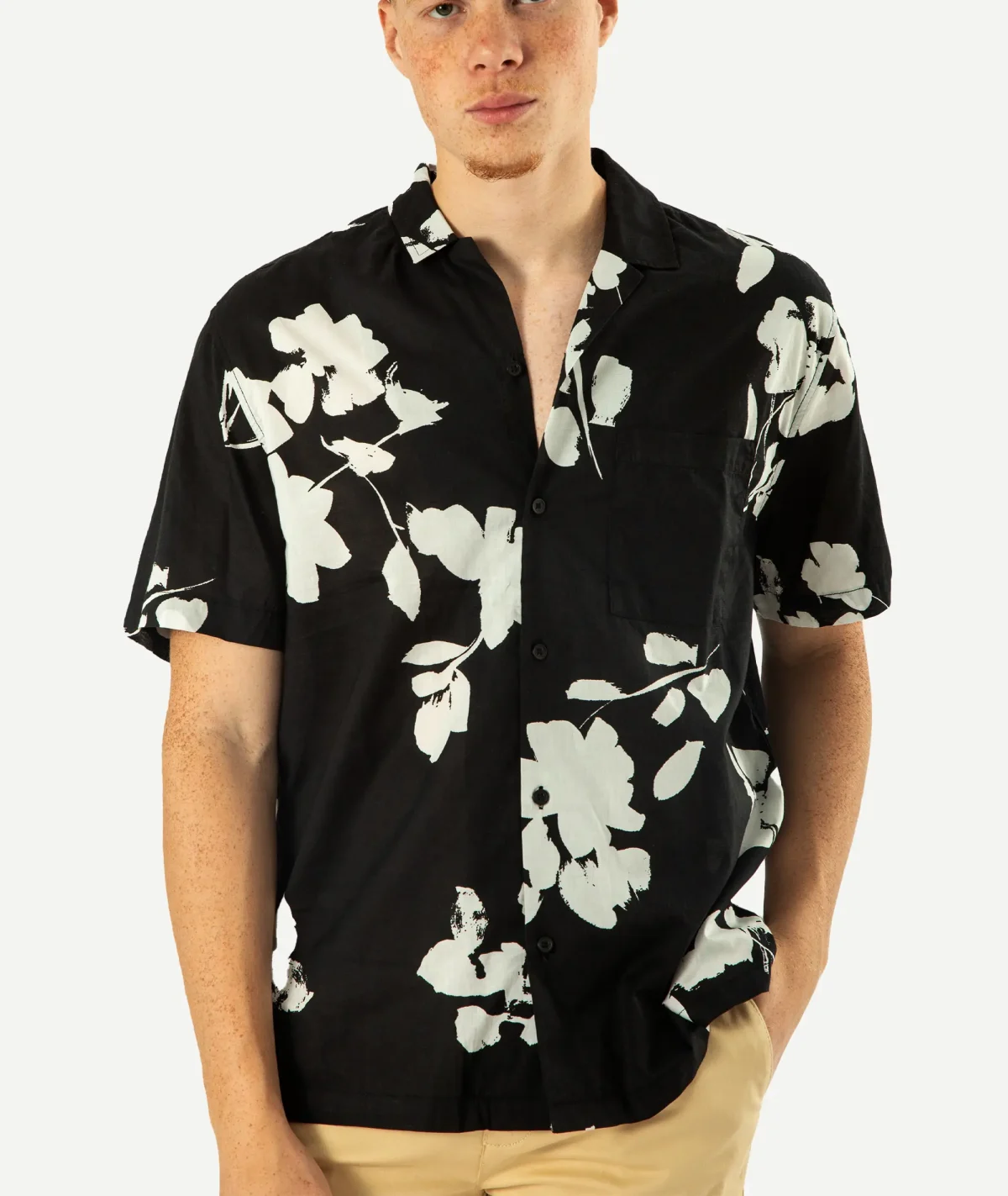 Chemise De Villégiature En Coton Coupe Régulière – Image 1