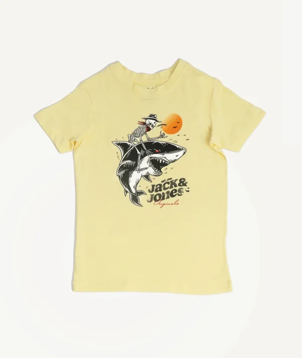 T-Shirts Imprimé JACK&JONES enfant Jaune