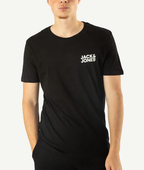 T-Shirts JACK&JONES Imprimé Noir