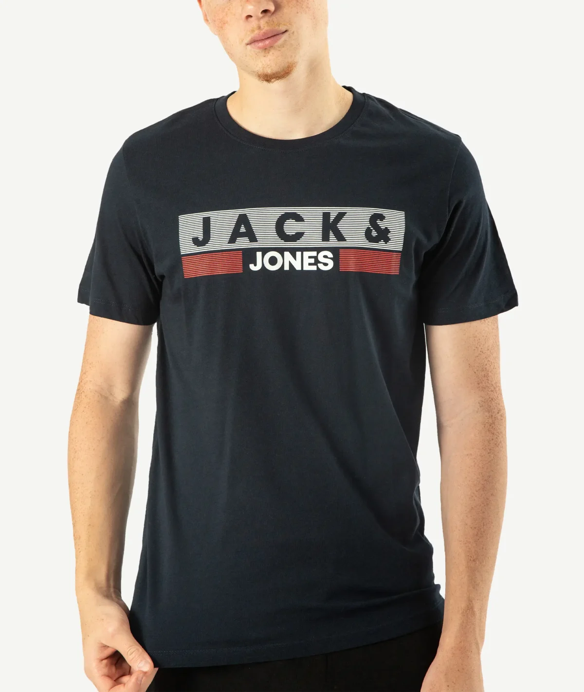 T-Shirts JACK&JONES Imprimé Bleu Nuit – Image 1