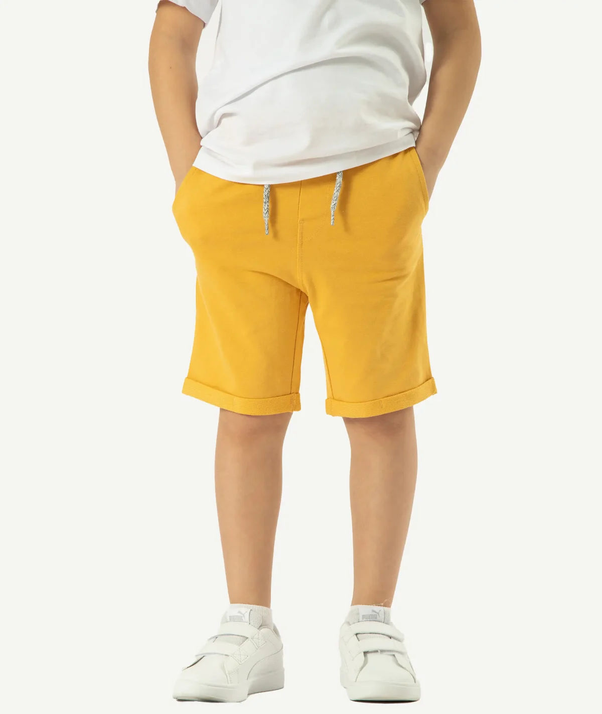 E-156026004-005_A Short NAME IT Enfant Jaune Moutarde – Image 1