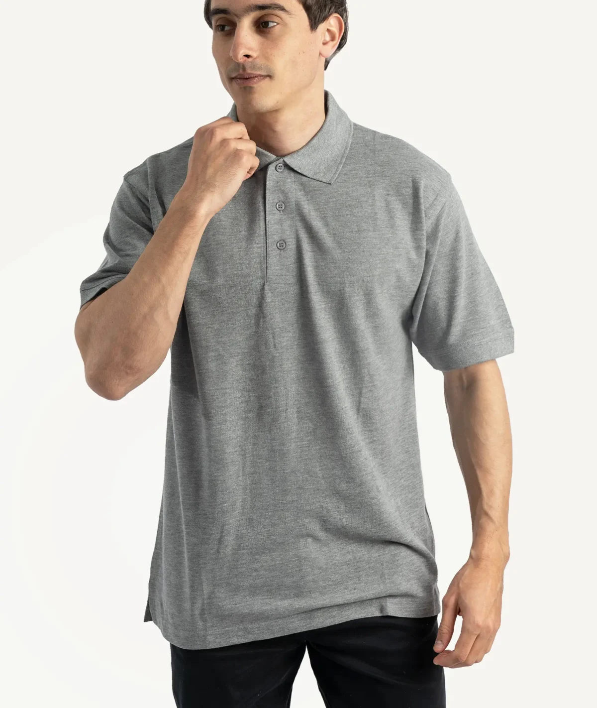 E-207020010-008_A Polos Kustom Kit Gris Chiné – Image 1