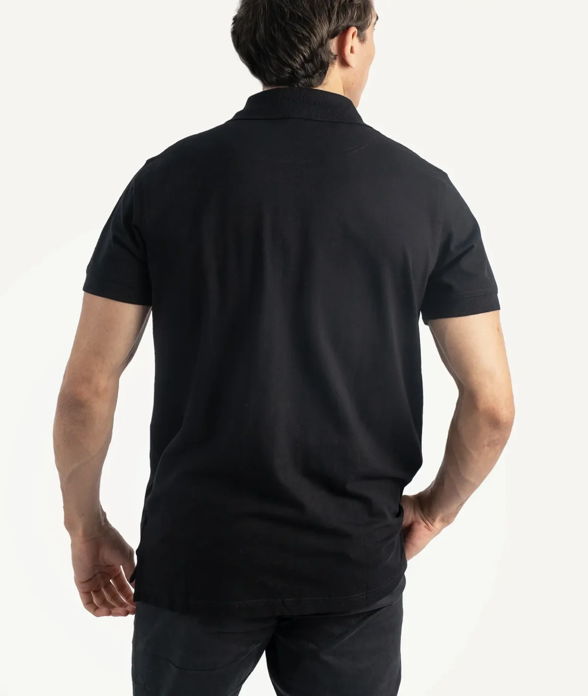Polos  RUSSELL Basique Noir – Image 2