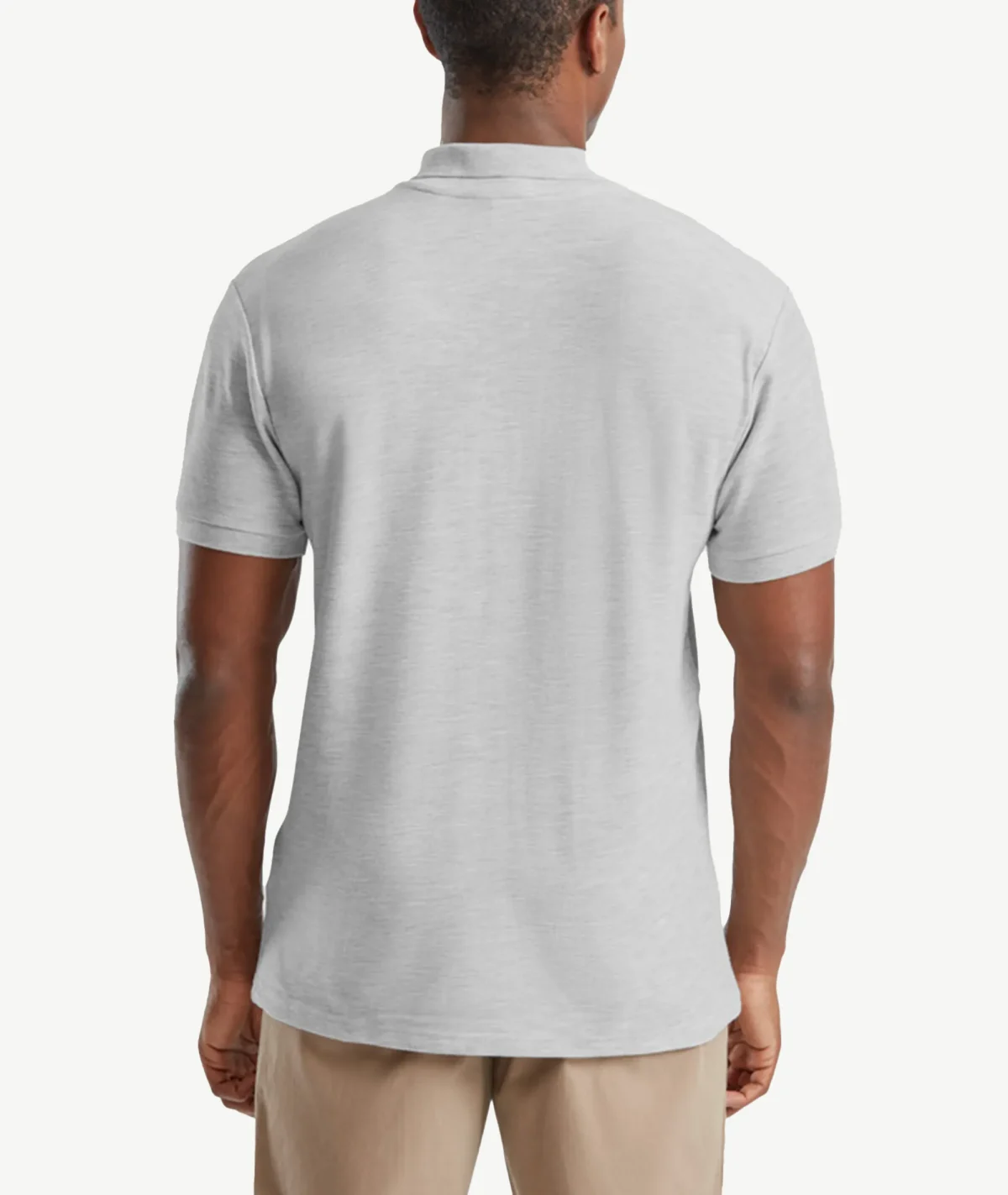 Polos  FRUIT OF THE LOOM Basique Gris Clair – Image 2