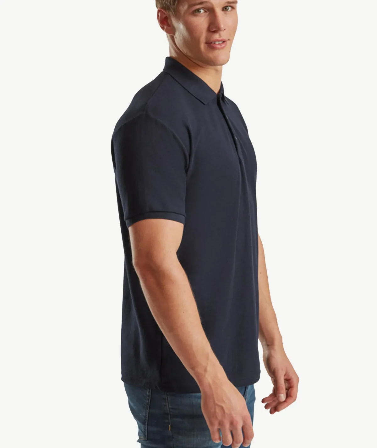 Polos  FRUIT OF THE LOOM Basique Bleu Nuit – Image 3